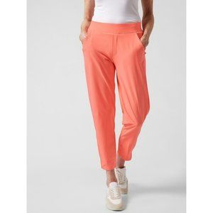 Athleta Brooklyn Ankle Pant in Sunset Glow (Neon Orange) size 12